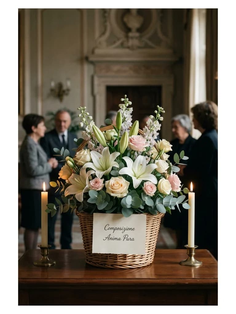 Anima Pura, omaggio floreale con consegna al cimitero, con foto di conferma su WhatsApp